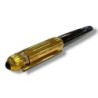 STYLO PASHA PLUME CARTIER 14X1.6 CM RESINE METAL DORE ET OR JAUNE 18CT