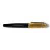 STYLO PASHA PLUME CARTIER 14X1.6 CM RESINE METAL DORE ET OR JAUNE 18CT
