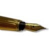 STYLO PASHA PLUME CARTIER 14X1.6 CM RESINE METAL DORE ET OR JAUNE 18CT