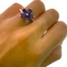 Bague Meylan Or Blanc 18ct / 5.2Gr & Amethyste et Brillant