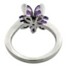 Bague Meylan Or Blanc 18ct / 5.2Gr & Amethyste et Brillant