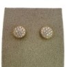 CLOUS D'OREILLES OR JAUNE 18CT ET DIAMANTS 3.09GR
