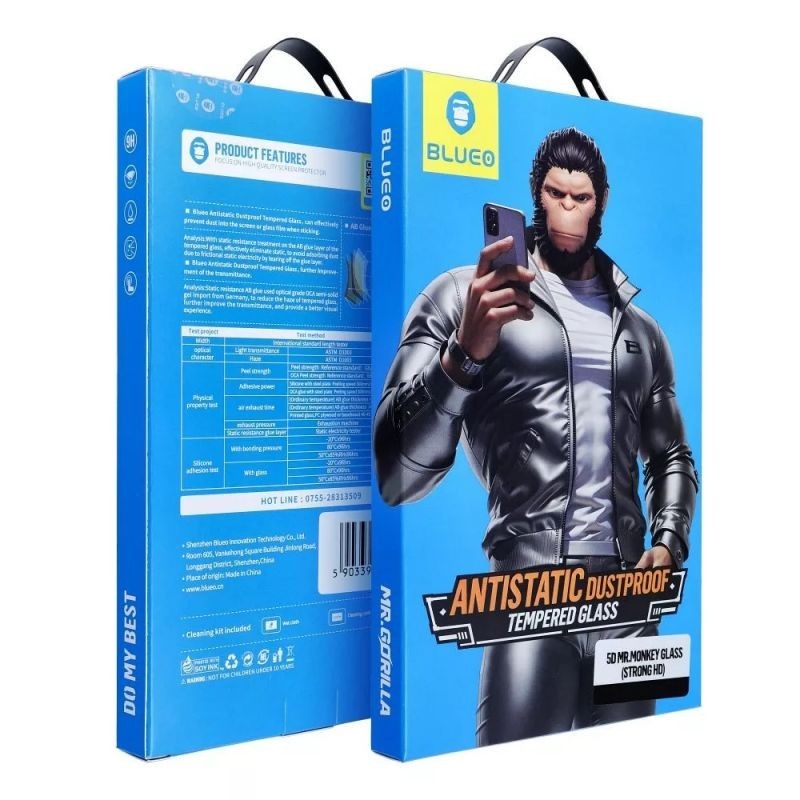 VERRE TREMPE IPHONE 13 PRO MAX 14 PLUS BLUE STAR 9H