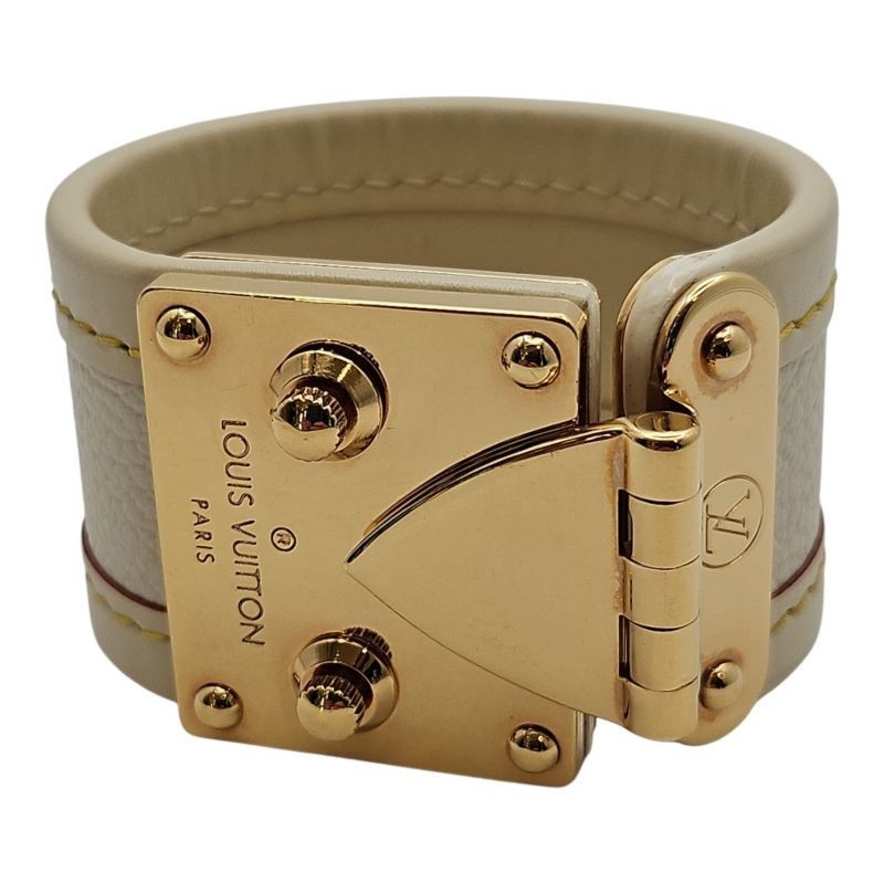 BRACELET LOUIS VUITTON LOCKIT CUIR SUHALI