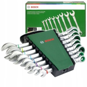 Bosch 8 Piece Ratchet Combination Spanner Set