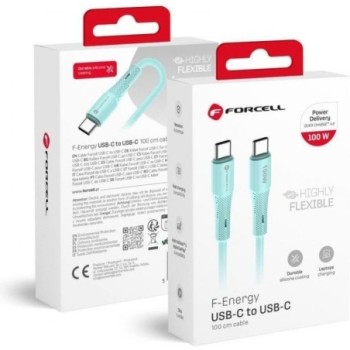 FORCELL CABLE TYPE C 100W BLEU