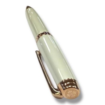 STYLO CARAN D ACHE X PATEK PHILIPPE PERLE BALLPOINT PLAQUE OR ROSE 13.5CM