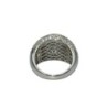 BAGUE OR BLANC 18 CT DIAMANTS 4.4CT T 53 9.03GRS