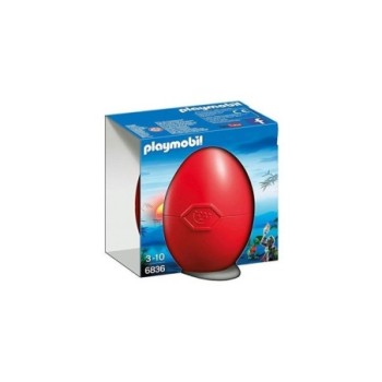 PLAYMOBIL COMBATTANT AVEC DRAGON VERT (6836)