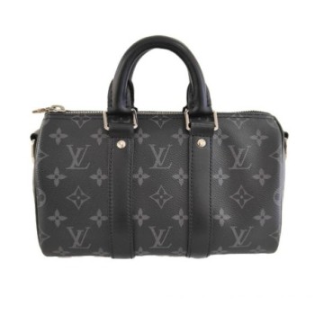 SAC LOUIS VUITTON KEEPALL 25 MONOGRAM ECLIPSE REVERSE