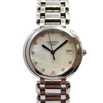 LONGINES PRIMALUNA QUARTZ DIAMONDS 34MM