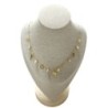 COLLIER PENDENTIFS OR JAUNE 18CT 8.95 GRS ET PERLES 43CM