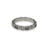BAGUE BULGARI SERPENTI OR BLANC18CT DIAMANTS ET NACRE  4.15 GR T54