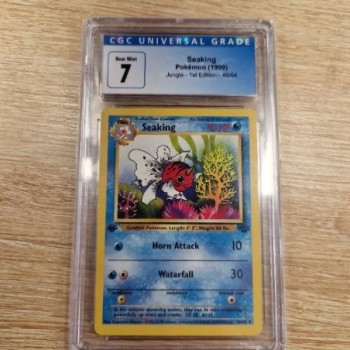 SEAKING (JU 46) JUNGLE 1ER ED POKEMON ENG CGC 7