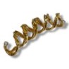 PENDENTIF GILBERT ALBERT OR JAUNE 18 CT DIAMANTS 10.40 GR AVEC 4 CORDONS 5.4 X 1.5 CM