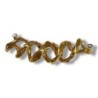 PENDENTIF GILBERT ALBERT OR JAUNE 18 CT DIAMANTS 10.40 GR AVEC 4 CORDONS 5.4 X 1.5 CM