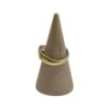 BAGUE OR JAUNE BLANC 18CT 3.51GRS DMNTS T52