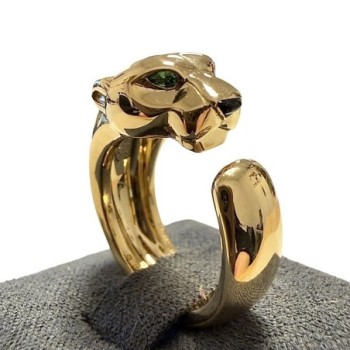 BAGUE CARTIER PANTHERE MOYEN MODELE OR JAUNE 750 TAILLE 52