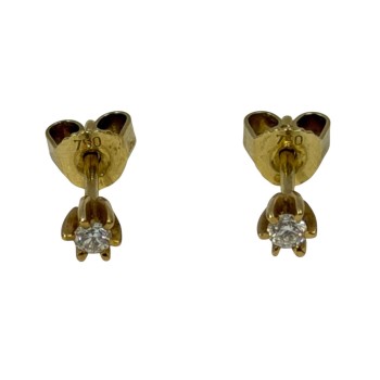 CLOUS EN OR JAUNE 18CTS 1.19GR