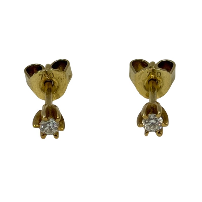CLOUS EN OR JAUNE 18CTS 1.19GR
