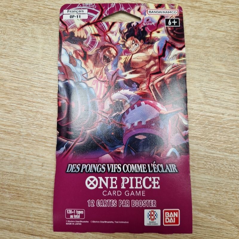 BOOSTER CARTONNE ONE PIECE OP11 DES POINGS VIFS COMME L'ECLAIR FR