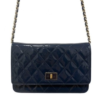 SAC CHANEL WOC WALLET ON CHAIN BLEU