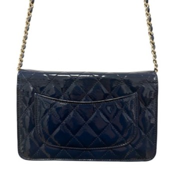 SAC CHANEL WOC WALLET ON CHAIN BLEU