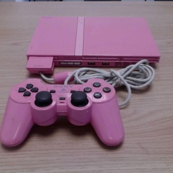 CONSOLE PS2 SLIM EDITION PINK + 1 MANETTE PROBLEME LECTEUR