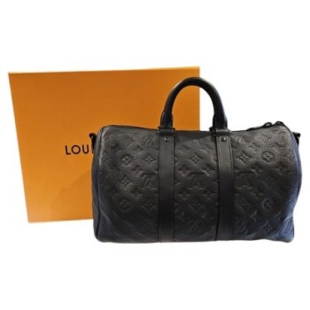 LOUIS VUITTON KEEPALL 35 BANDOULIERE M22765 CUIR TAURILLON FULL SET