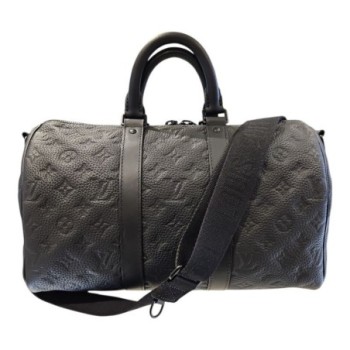 LOUIS VUITTON KEEPALL 35 BANDOULIERE M22765 CUIR TAURILLON FULL SET