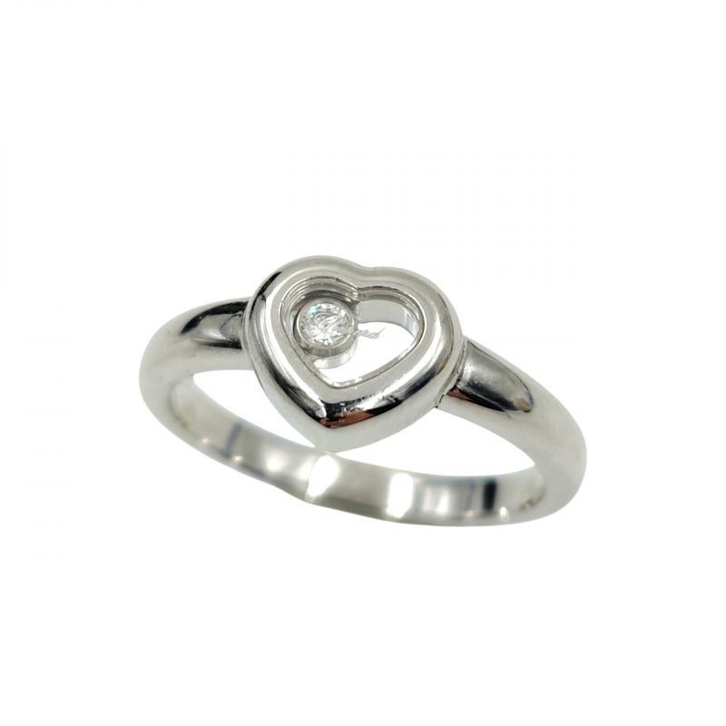 BAGUE OR BLANC CHOPARD HAPPY DIAMONDS 5.17GR T53
