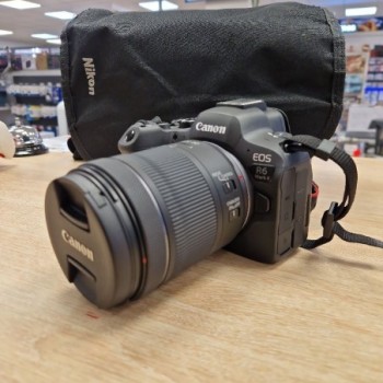 APPAREIL PHOTO HYBRIDE CANON EOS R6 MARK II + OBJECTIF RF 24-105MM F4-7.1 IS STM + HOUSSE
