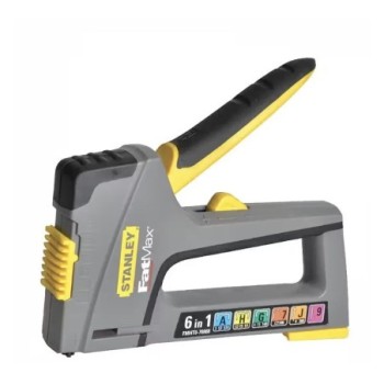 STANLEY® Hand Tools FMHT6-70868 FATMAX® 6-in-1 Multi-Purpose Plastic Staple and Brad Nail Gun