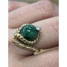 BAGUE GILBER ALBERT 18CTS 4G AVEC 1 DIAMANT ET BOITE ET BILLES