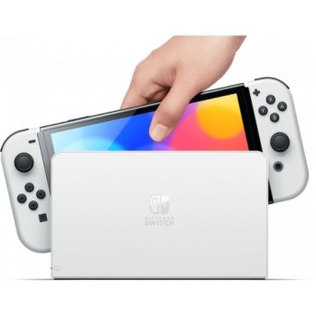 CONSOLE NINTENDO SWITCH OLED BLANCHE + FOURRE