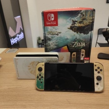 CONSOLE OLED LEGEND OF ZELDA: TEARS OF THE KINGDOM EDITION + JEU ZELDA