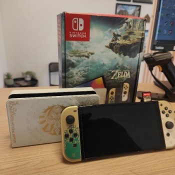 CONSOLE OLED LEGEND OF ZELDA: TEARS OF THE KINGDOM EDITION + JEU ZELDA