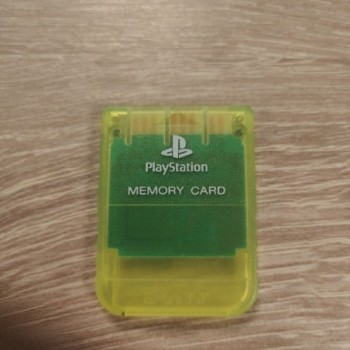 SONY CARTE MEMOIRE TRANSPARENT JAUNE -  PS1