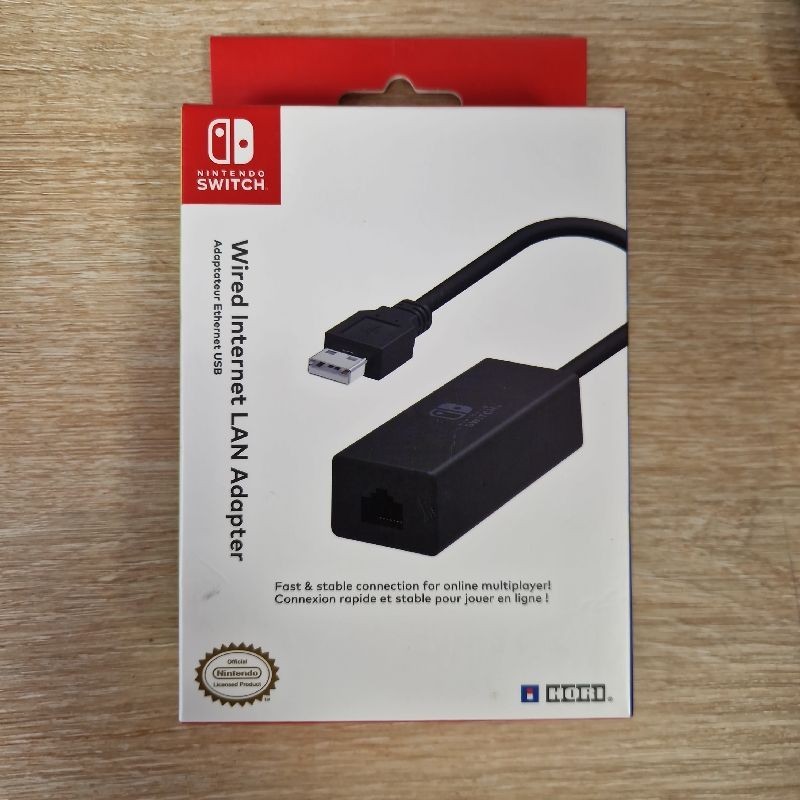HORI WIRED INTERNET LAN ADAPTER CONVERTER FOR NINTENDO SWITCH - BLACK
