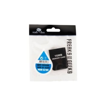 CARTE MEMOIRE POUR GAME CUBE ET NINTENDO WII FREAKS AND GEEKS 251 BLOCKS 16 MO NOIR