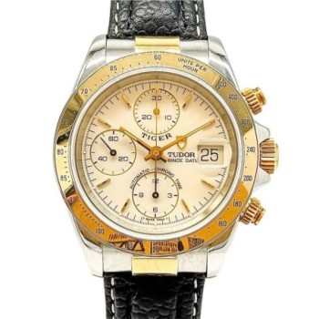 TUDOR DATE PRINCE TIGRE OR 18CT ACIER