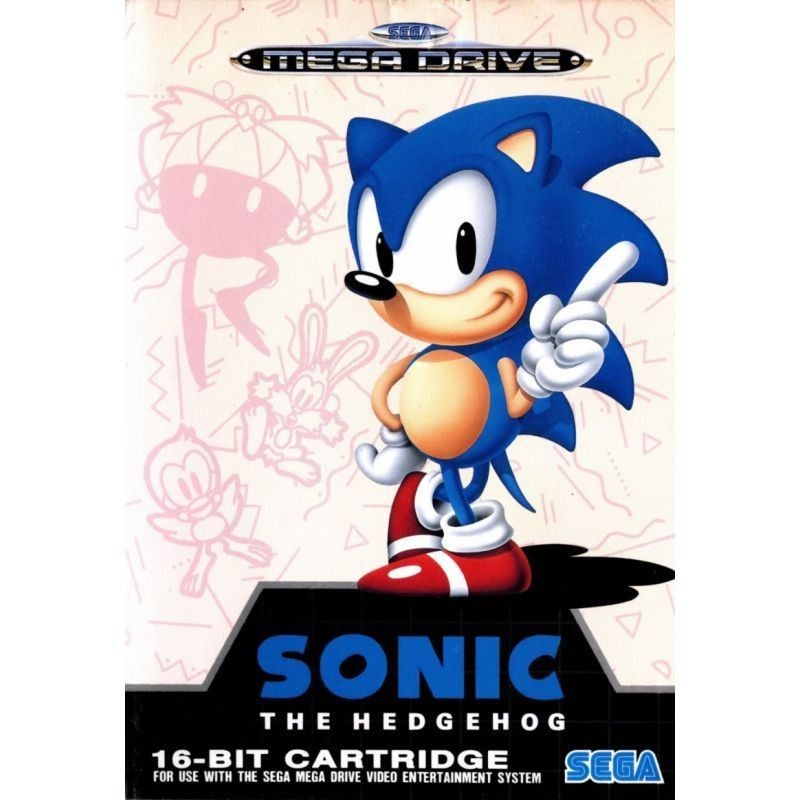SONIC THE HEDGEHOG - MEGA DRIVE - BOITE  ET NOTICE