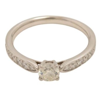 BAGUE TIFFANY HARMONY PT 950 T46 2.31gr DMT 0.30ct