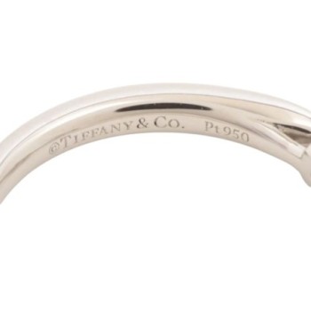 BAGUE TIFFANY HARMONY PT 950 T46 2.31gr DMT 0.30ct