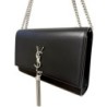 SAC A MAIN YVES SAINT LAURENT KATE TASSEL MEDIUM CUIR NOIR
