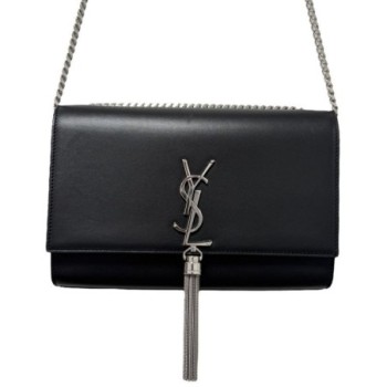 SAC A MAIN YVES SAINT LAURENT KATE TASSEL MEDIUM CUIR NOIR