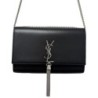 SAC A MAIN YVES SAINT LAURENT KATE TASSEL MEDIUM CUIR NOIR