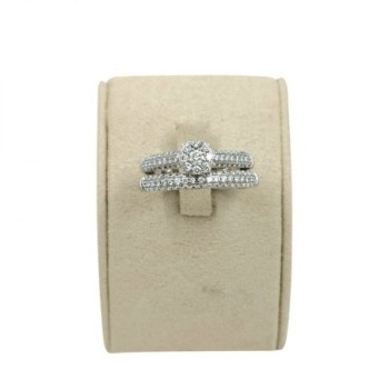 BAGUE DOUBLE OR 18K 7.17GR DTS  UNE EN T56 ET UNE EN T 59