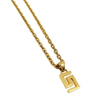 COLLIER VERSACE GRECA PLATED  50 A 55 CM