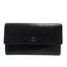 PORTEFEUILLE CHANEL RABAT NOIR CAMELIA